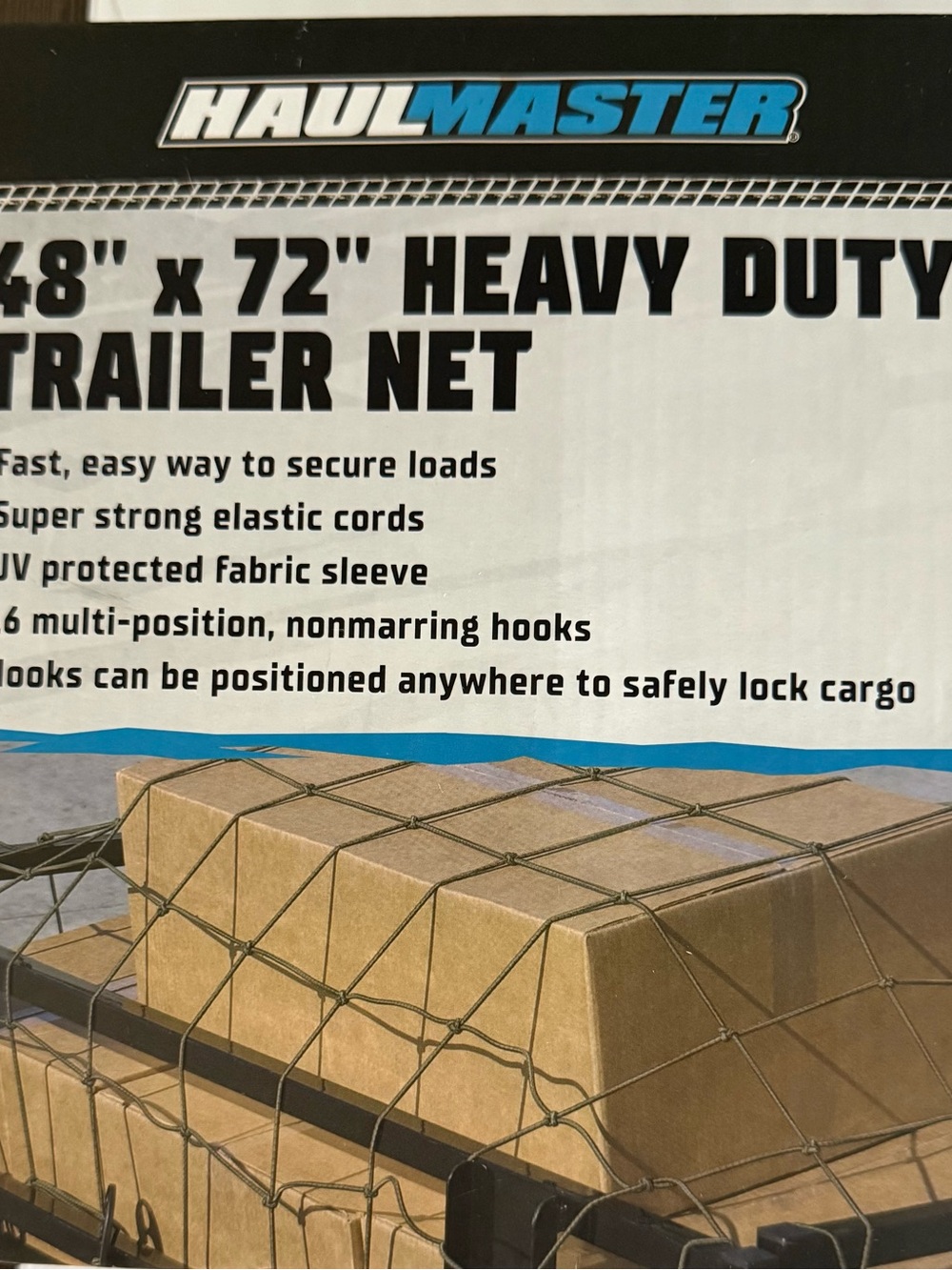 Heavy Duty Trailer Net in Olive Green - 48" x 72"